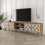 Hanah Home Soporte para TV Nogal y Crema